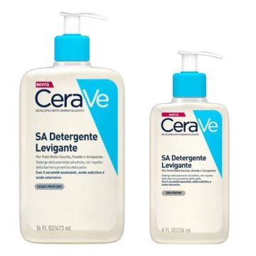 SA Detergente Levigante | Pelli secche, ruvide e screpolate - Varie quantità | CERAVE
