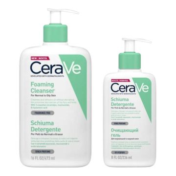 Schiuma Detergente | Pelli da normali a grasse - Varie quantità | CERAVE
