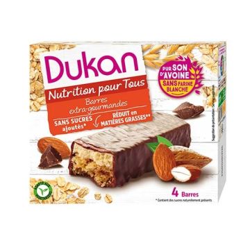 Barrette Crusca di Avena - Gourmet 4x30g | Gusto cioccolato | DIETA DUKAN