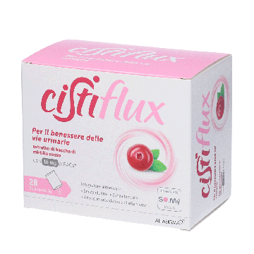 Cistiflux 28 bustine | integratore cistite mirtillo rosso | CISTIFLUX