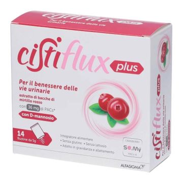 Cistiflux Plus 14 bustine | Integratore Cistite | Cistiflux