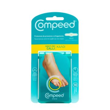Cerotti per Calli Medio 10pz | 1,7 cm x 5,7 cm | COMPEED