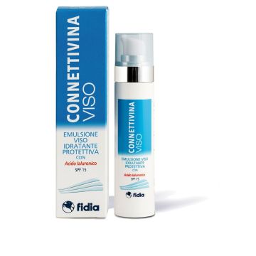 Connettivina Viso Crema 50ml | Con Acido jaluronico |FIDIA