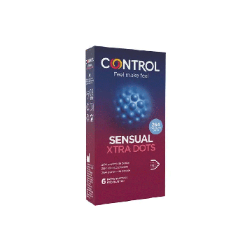 Sensual Xtra Dots | Profilattici stimolanti 6pz| CONTROL