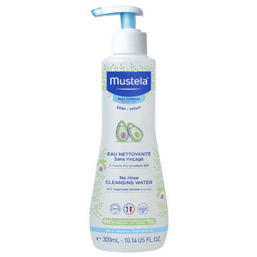 Eau nettoyante 300 ml | Fluido detergente senza risciacquo | MUSTELA Bébé