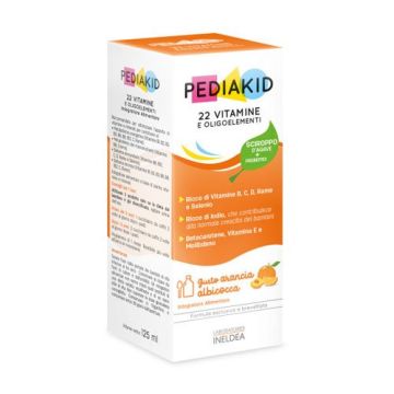 22 Vitamine e Oigoelementi 125 ml | Integratore multivitaminico | PEDIAKID