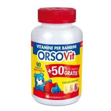 CARAMELLE GOMMOSE 90 pezzi | Vitamine per bambini | ORSOVIT