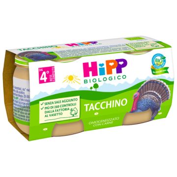Tacchino BIO  2 x 80 gr | omogeneizzato neonati e bimbi | HiPP