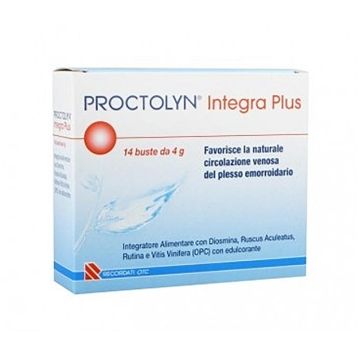 Proctolyn Integra Plus 14 Bustine | Integratore Emorroidi | RECORDATI Proctolyn Integra Plus 14 Bustine | Integratore Emorroidi | RECORDATI
