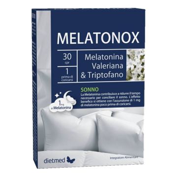 Melatonox 30cpr | Integratore melatonina ed estratti vegetali | DIETMED