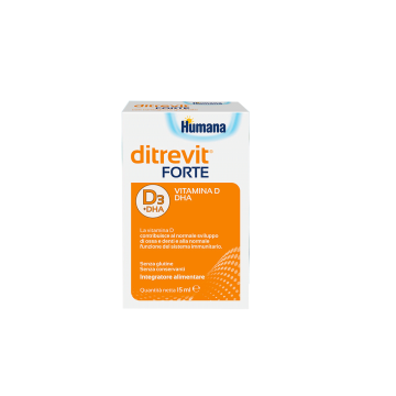 Ditrevit Forte gocce 15 ml | Vitamina D e DHA per Bambini | HUMANA