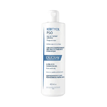Kertyol Pso - Gel Detergente 400ml | Trattamento riequilibrante psoriasi | DUCRAY
