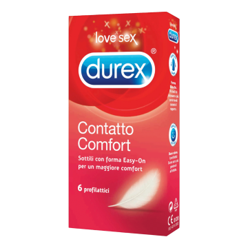 Contatto Comfort 6pz | Profilattici sottili easy-on | DUREX