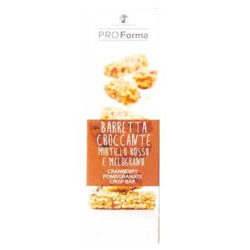 Barretta Croccante Mirtillo Rosso E Melograno | 2 barrette da 40g |MESSEGUE' Pro Forma