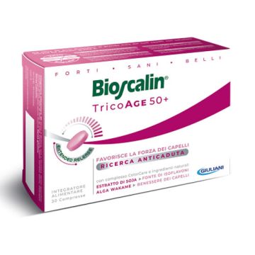 Integratore Capelli Donna 30 Compresse | Rinforzante capelli assottigliati | BIOSCALIN TricoAGE 50+