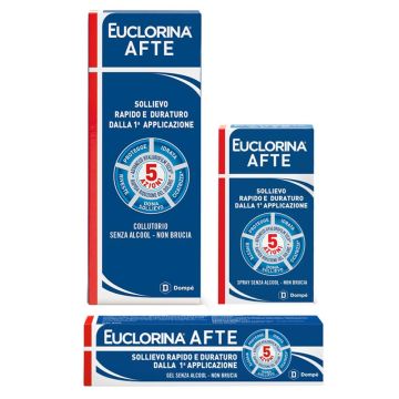 Trattamento afte | In collutorio, gel o spray | EUCLORINA AFTE