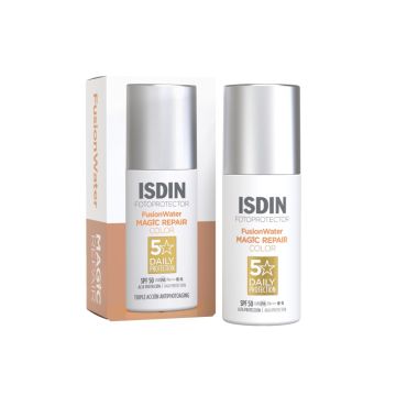 Fusion water Magic Repair Color 50ml | Protezione colorata SPF50 viso | ISDIN