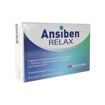 ANSIBEN RELAX 30 compresse | Integratore benessere mentale | POOL PHARMA