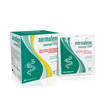Macrogol 3350 20 bustine di polvere per sospensione orale | Rimedio per la stitichezza | NORMALENE