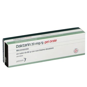 Daktarin gel orale | Tubo da 80 g con cucchiaino dosatore Daktarin gel orale | Tubo da 80 g con cucchiaino dosatore