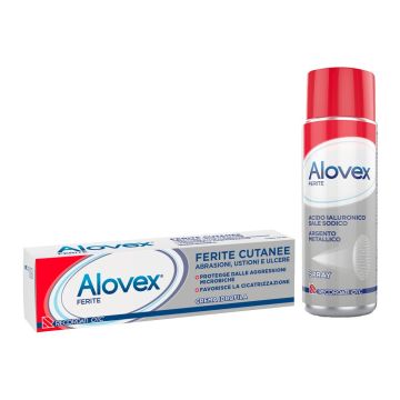 Alovex Spray/Crema| Rimedio cicatrizzante per ferite| ALOVEX Ferite