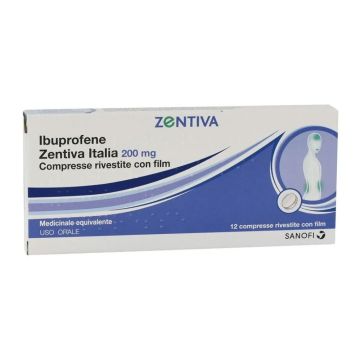 Ibuprofene 200 mg 12 compresse | ZENTIVA