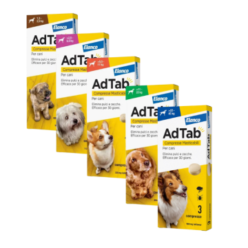 AdTab Cani 3 cpr | Antiparassitario - Varie taglie | ELANCO