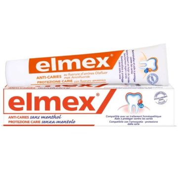 Anti-Carie Dentifricio 75ml | Senza mentolo | ELMEX