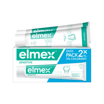 Dentifricio Sensitive 75ml | 0% coloranti Duo-pack | ELMEX