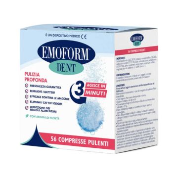 Emoform Dent 56cpr Pulenti | Pulizia protesi dentali | EMOFORM