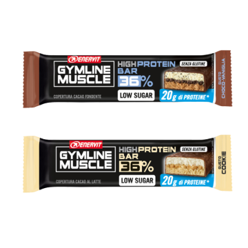Gymline - High Protein Bar 36% 55g | Low Sugar - Vari gusti | ENERVIT