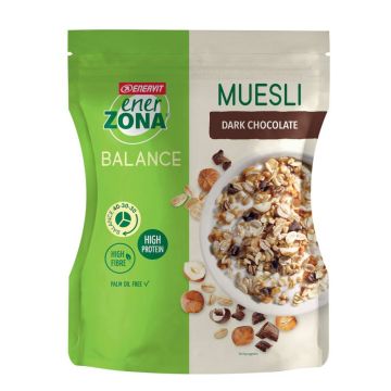 Balance - Muesli Dark Chocolate | Con granella di nocciole 230g | ENERZONA