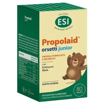 Propolaid - Orsetti Junior | Gusto ciliegia 80pz | ESI