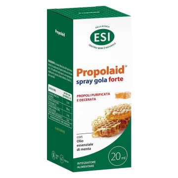 Propolaid - Spray Gola Forte  | Olio essenziale di menta 20ml | ESI