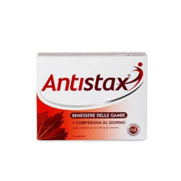 Benessere delle gambe | Integratore foglie di vite rossa 30 cps | ANTISTAX Benessere delle gambe | Integratore foglie di vite rossa 30 cps | ANTISTAX