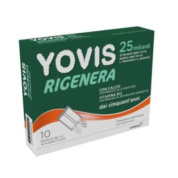 Yovis Rigenera 50+ 10 bustine | Integratore prebiotici per over 50 | YOVIS