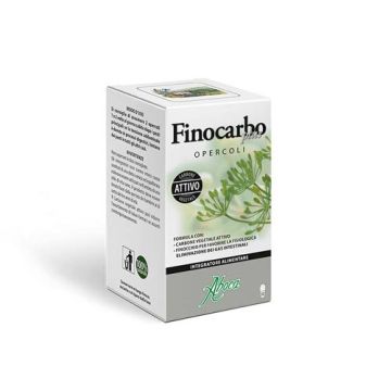 Finocarbo Plus 50 opercoli | Integratore eliminazione gas intestinali | ABOCA
