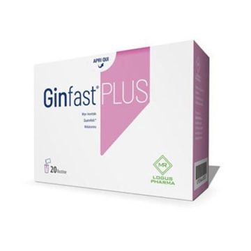 GINFAST PLUS | Integratore di folato, myo-inositolo e melatonina 20 buste | LOGUS PHARMA