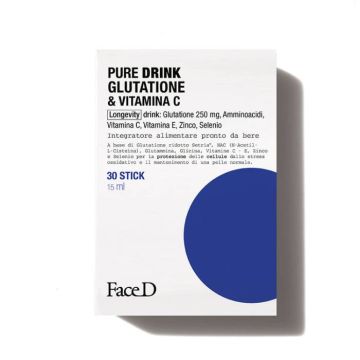 Pure Drink 30x15ml | Glutatione & Vitamina C | FACE D