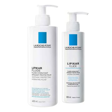 Lipikar FLUIDE 400/750 ml| Fluido idratante calmante | LA ROCHE POSAY 