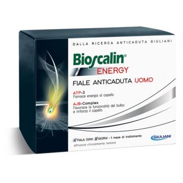 Fiale Anticaduta Uomo 10 fiale | Trattamento energizzante | BIOSCALIN Energy