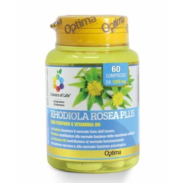 RHODIOLA ROSEA PLUS 60 cpr | Integratore Tono mentale | OPTIMA NATURALS RHODIOLA ROSEA PLUS 60 cpr | Integratore Tono mentale | OPTIMA NATURALS