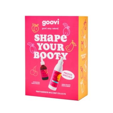 Shape Your Booty Box 2pz | Integratore drena cellulite + crema effetto freddo | GOOVI by Hunziker