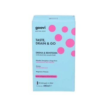 Taste Drain & Go 24 Stickpacks | Melograno e frutti di bosco | GOOVI By Hunziker
