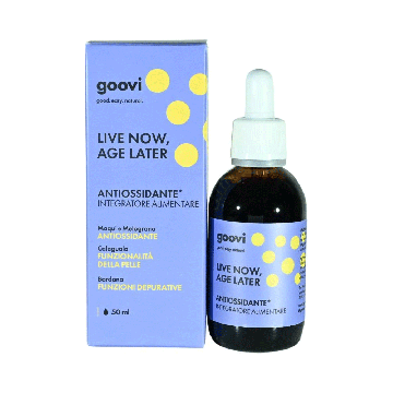 Live Now, Age Later 50ml | Integratore antiossidante | GOOVI By Hunziker 