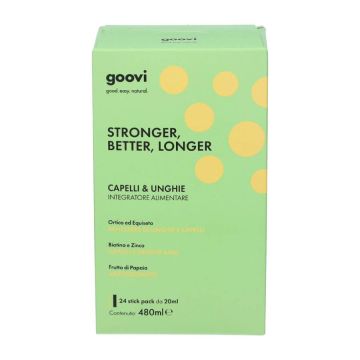 Stronger Better Longer 24 Stick | Integratore capelli&unghie | GOOVI By Hunziker
