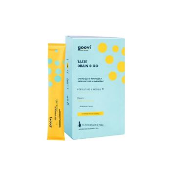 Taste Drain & Go 16 Stickpacks | Ananas e cocco | GOOVI By Hunziker