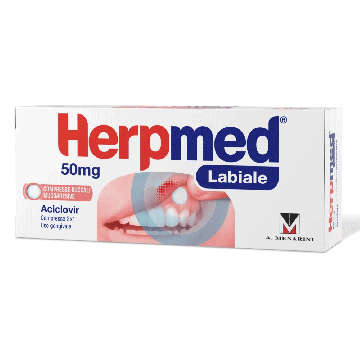 HERPMED Labiale Aciclovir 50 mg | 2 compresse uso gengivale 