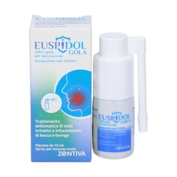 EUSPIDOL GOLA | Ketoprofene Sale Di Lisina 0,16% | Spray Mucosa Orale 15 ml