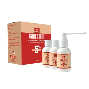 CAREXIDIL 5% Minoxidil | Spray 60ml x 3 